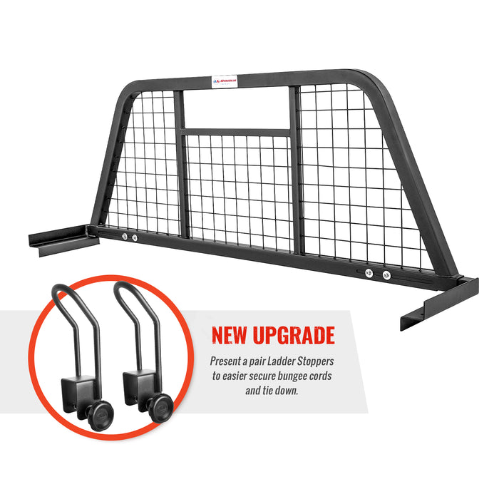 AA-Racks Universal Headache Rack Adjustable Back Rack Rear Window Cab Guard Steel (HX-501) - AA Products Inc