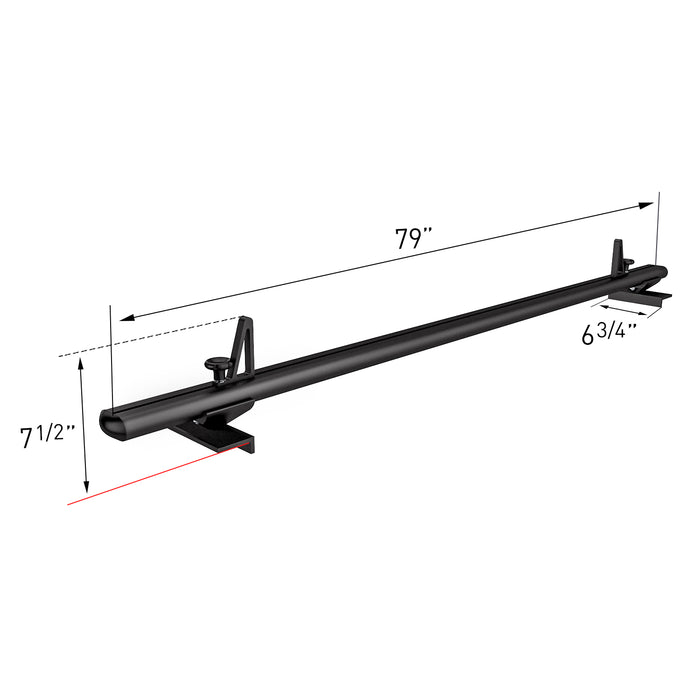 AA-Racks Compatible Tacoma 2005-On Low Profile Aluminum Truck Bed Racks (300lb On Road Capacity) (APX2503-TA) - AA Products Inc