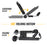 AA Racks Stainless Steel J-Bar Rack Roof Top Mount with Ratchet Straps for Your Canoe, SUP and Kayaks on SUV Car Truck(KSX-105-BLK) - AA Products Inc