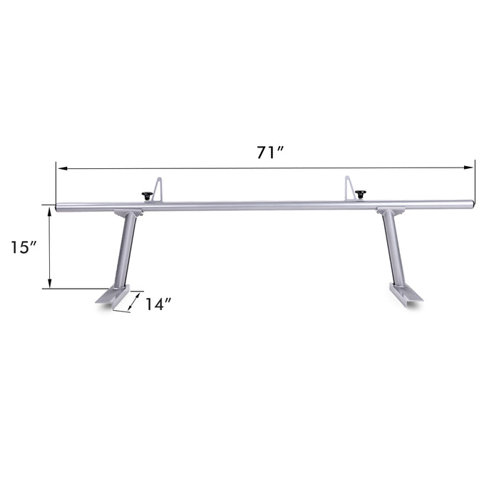 AA-Racks Low-Profile Utility Aluminum Pick-Up Truck Ladder Rack for Toyota Tacoma 2005-On (APX2502-TA) - AA Products Inc