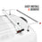 AA-Racks Model AX302 Aluminum 2/3 Bar Van Roof Racks with Ladder Stopper and Cargo Roller Bar Compatible with Ford Transit, White（AX302-72-RO-WHT-TR） - AA Products Inc