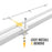 Steel 47" Ladder Rack Wind Deflector,Van Rack Accessory for Model X202 Series White（P-X202-WD-L47-WHT） - AA Products Inc