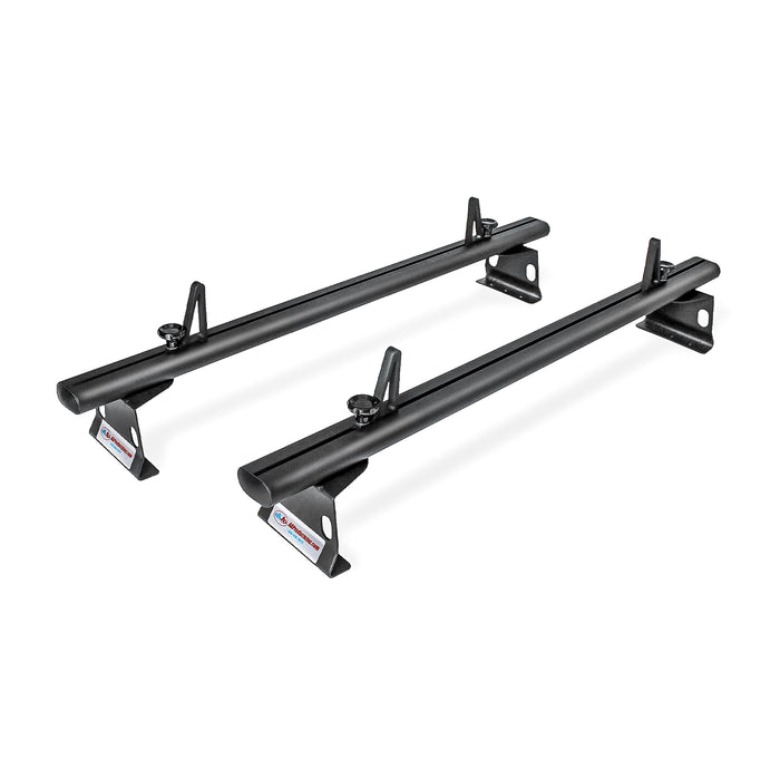 AA Racks Model AX302 Aluminum 3 Bar 72'' Van Ladder Roof Rack System, Aerodynamic Design with Front Wind Deflector Reduce Wind Noise(AX302-72-WD-PR/TR) - AA Products Inc