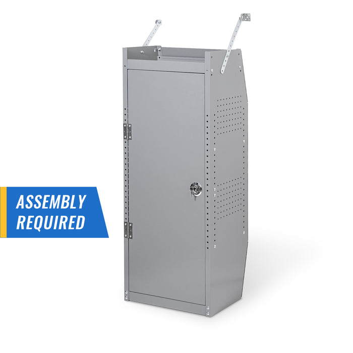 CAB-4618 Steel Van Storage Cabinet 46" Locking Tool Cabinet with Shelves, Lockable Cabinet Grey Welded Cabinet Fits for Full-Size Cargo Vans or Trucks, 46"H × 18"W × 13"D - AA Products Inc