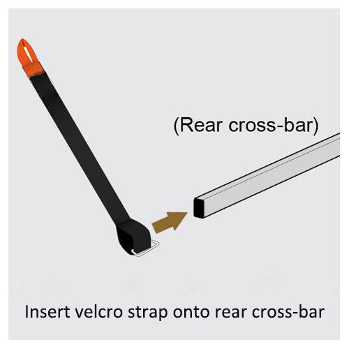 AA Products Touch Fastener Straps Adhesive Double Side Tape Extension Universal Straps with Loop (VS) - AA Products Inc