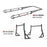 AA-Racks  Heavy Duty Pickup Truck Ladder Rack 1000Lbs with 55'' Long Cab Ext  Lumber Contractor - Black/ White (X39-LC) - AA Products Inc
