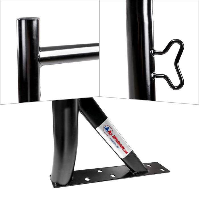 AA-Racks Universal Pickup Truck Ladder Rack with (8) Mounting C-Clamps Utility (X35-8Clamp) - AA Products Inc