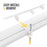 Aluminum 57" Ladder Rack Wind Deflector,Van Rack Accessoryfor Model AX302 Series (P-AX302-WD-L57-BLK/WHT) - AA Products Inc