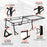 AA-Racks  Heavy Duty Pickup Truck Ladder Rack 1000Lbs with 55'' Long Cab Ext  Lumber Contractor - Black/ White (X39-LC) - AA Products Inc