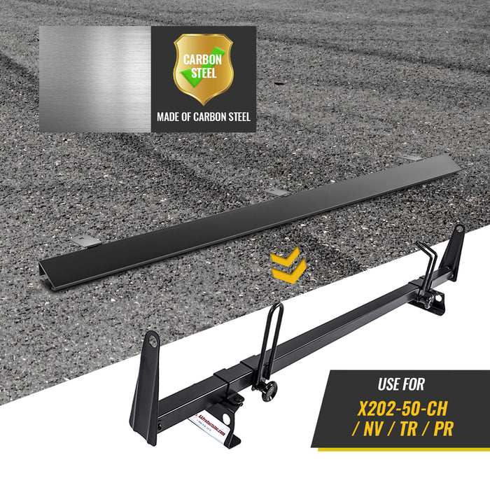 Steel 47" Ladder Rack Wind Deflector,Van Rack Accessory for Model X202 Series Black (P-X202-WD-L47-BLK） - AA Products Inc