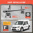 AA-Racks Aluminum Utility Van Roof Ladder Rack with Load Stop - (Fits: Ford Transit Connect 2008-13) (ADX32-TR) - AA Products Inc
