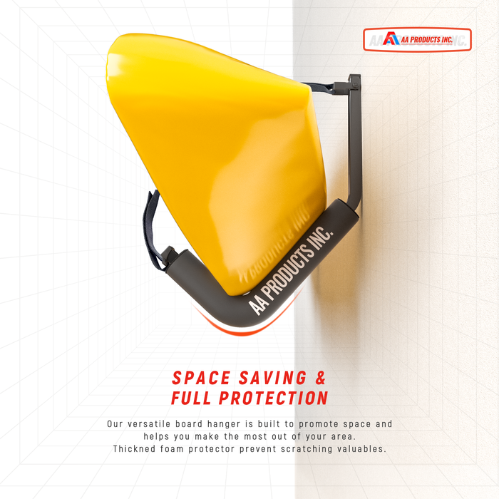 AA Products Kayak Storage Wall Mount Racks for Canoe Kayak Paddle Boards Wall Hanging Hooks, Set of 2(KS-02) - AA Products Inc