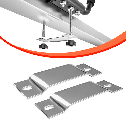 AA-Racks Steel Flat Bracket Suitable for Wide Flat Crossbars (P-KX)