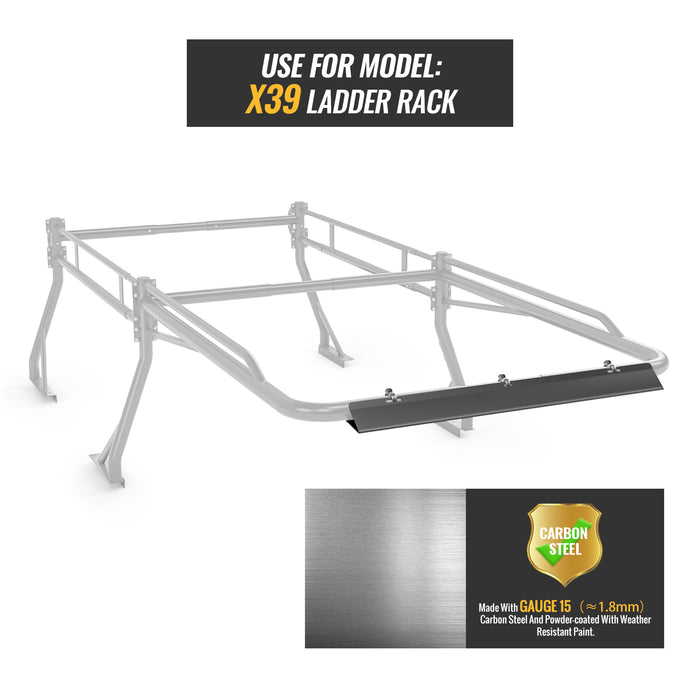 AA-Racks 35.4" Steel Front Wind Deflector Bar, Truck Rack Accessory for Model X39 Series, Black Only - AA Products Inc