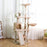 57” Cat Tree Tower for Indoor Cats Stand House Furniture, Multi-Fun Kittens Activity Cat Condo with Hammock Cat Scratcher Plush Perch - AA Products Inc