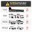 AA-Racks Universal No Drill Aluminum Ladder Rack Single Bar Pickup Truck Racks Lumber Kayak Utility - (APX25-A) - AA Products Inc