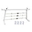 AA-Racks Aluminum Headache Back Rack Semi Pickup Truck Ladder Rack with Window Guard Protective (Fits: Toyota Tacoma 2005-On) - (APX25-A-WG-TA) - AA Products Inc