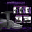 AA Products Gaming Chair High Back Ergonomic Computer Racing Chair Adjustable Gamer Chair with Footrest, Lumbar Support Swivel Chair – BlackPurple - AA Products Inc