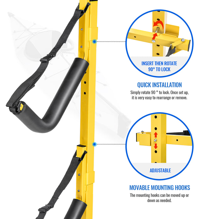 Campingandkayaking Overhead or Wall Rod Storage SYSTEM. Two Sizes to Choose from