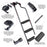 AA Product 3 Steps Tailgate Ladder Foldable Pickup Truck Tailgate Ladder with Steel Wide Pedal Non-Slip Sturdy for Truck Easy Install Durable Steel Omni-Directional Ladder Rack Capacity 660 lbs(PTL-02) - AA Products Inc