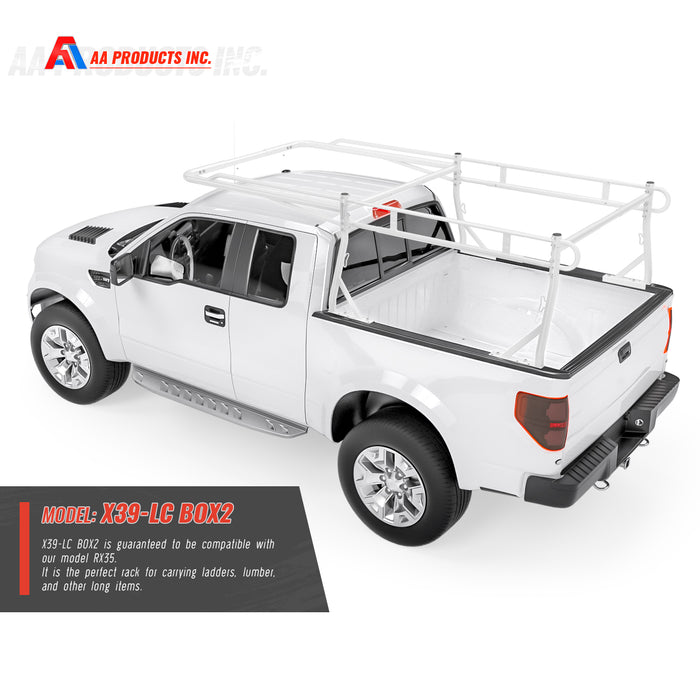 AA-Racks Adjustable Side bar with 55'' Long Over Cab. Extension for Basic 2 Bar Pickup Truck Rack -  (P39-LC-BX2) - AA Products Inc