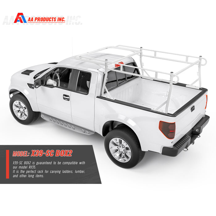 AA-Racks Adjustable Side bar with 30'' Short Over Cab. Extension for Basic 2 Bar Pickup Truck Rack - (P39-SC-BX2) - AA Products Inc