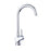 AA Products High-arch Solid Brass Kitchen Sink Faucet 360 Degree Swivel Spout Mixer Tap Chrome Finish - AA Products Inc