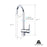 AA Products High-arch Solid Brass Kitchen Sink Faucet 360 Degree Swivel Spout Mixer Tap Chrome Finish - AA Products Inc