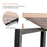 AA Products 35.5" Folding Computer Desk, No-Assembly Space-Saving Collapsible Simple Modern Table for Home Office Bedroom Student Desk, Durable Writing Table ( 35.5"×17.5"×29.5" )(FCD-01) - AA Products Inc
