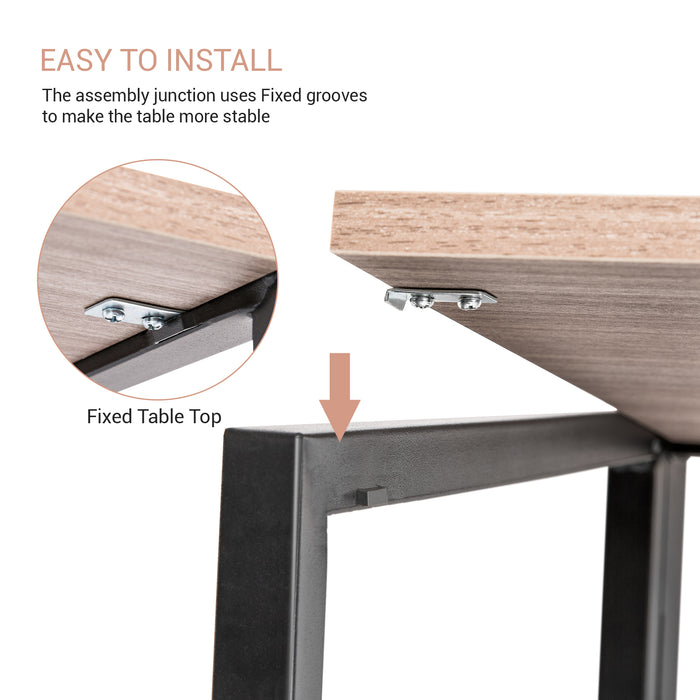 AA Products 35.5" Folding Computer Desk, No-Assembly Space-Saving Collapsible Simple Modern Table for Home Office Bedroom Student Desk, Durable Writing Table ( 35.5"×17.5"×29.5" )(FCD-01) - AA Products Inc