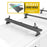 Aluminum 57" Ladder Rack Wind Deflector,Van Rack Accessoryfor Model AX302 Series (P-AX302-WD-L57-BLK/WHT) - AA Products Inc