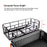 AA Products Hitch Mount Basket Foldable Storage Steel Cargo Carrier Rack, Fits 2 Trailer Mounted Hitches - Black(HCC-03) - AA Products Inc