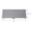 AA Products Door Kit For SH-4303(32" W * 43" H) Shelf Unit Shelf Accessories Grey (P-SH-4303DK) - AA Products Inc