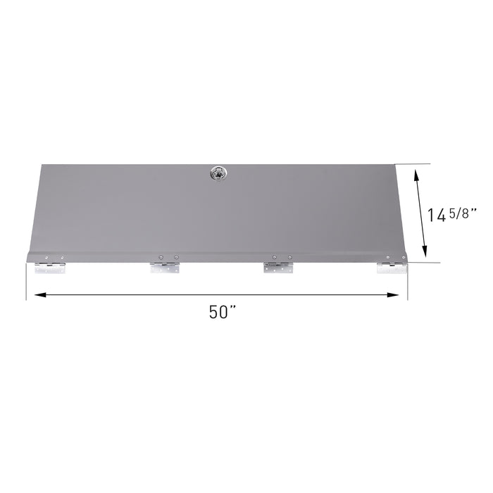 AA Products Door Kit For SH-4605(52" W * 46" H) Shelf Unit Shelf Accessories Grey (P-SH-4605DK) - AA Products Inc