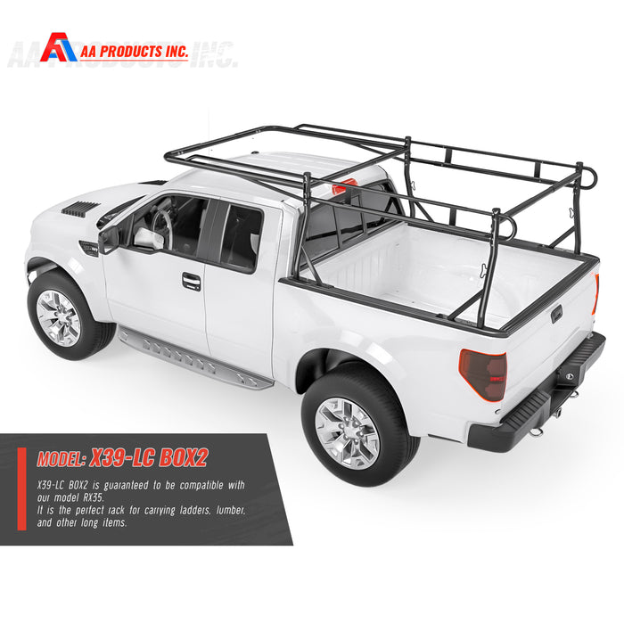 AA-Racks Adjustable Side bar with 55'' Long Over Cab. Extension for Basic 2 Bar Pickup Truck Rack -  (P39-LC-BX2) - AA Products Inc