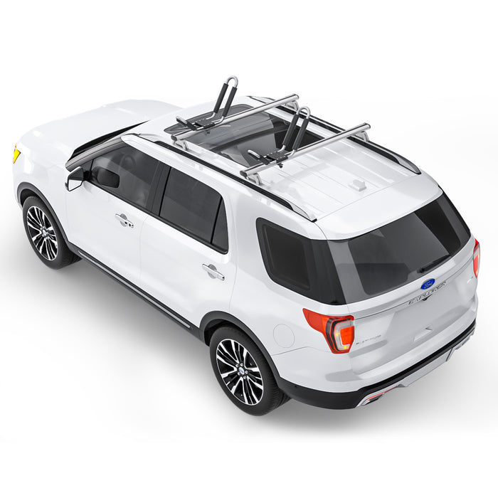 Stainless Steel Kayak Roof Rack Car Top Fit SUP and Kayaks on