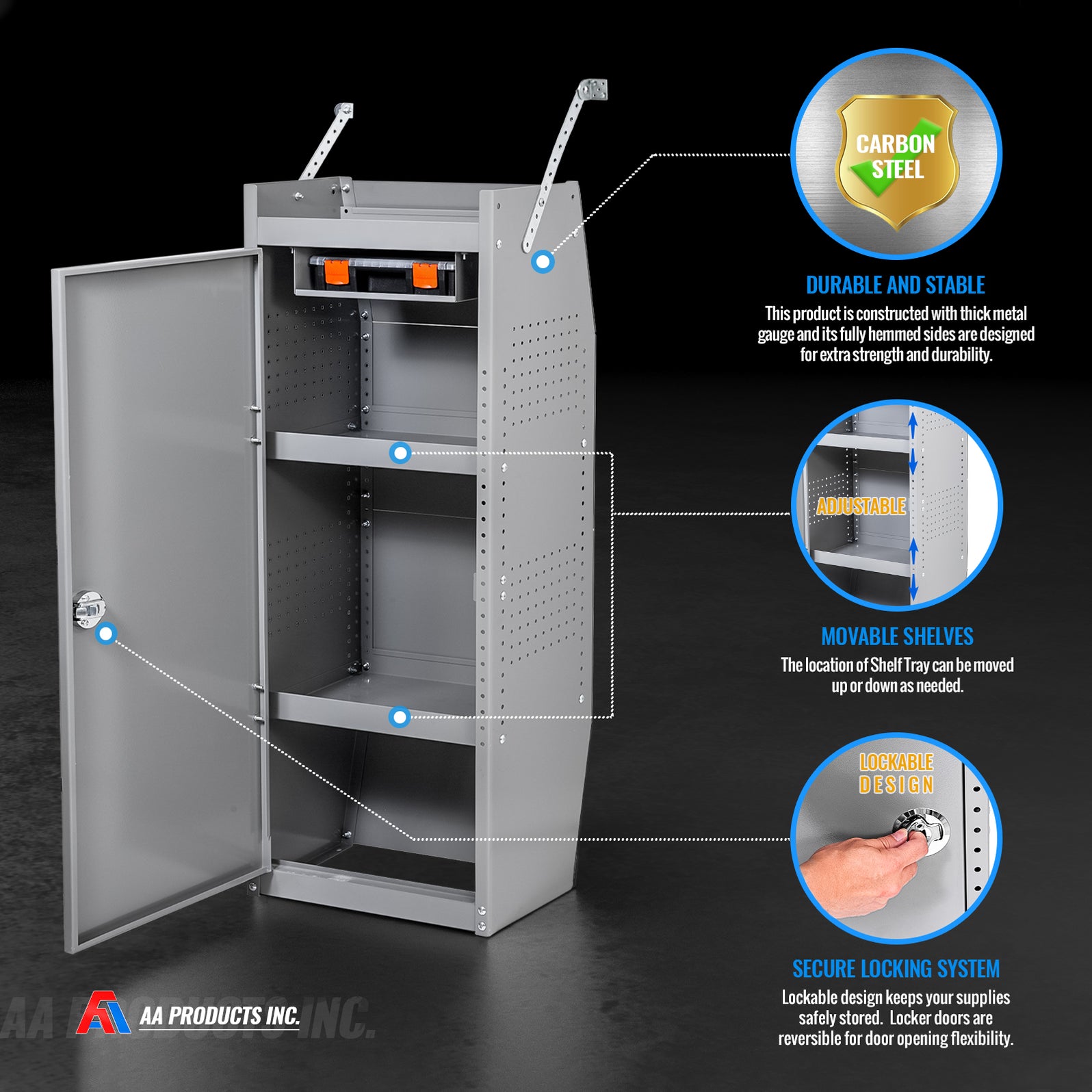 CAB4618 Steel Van Storage 46" Locking Tool with