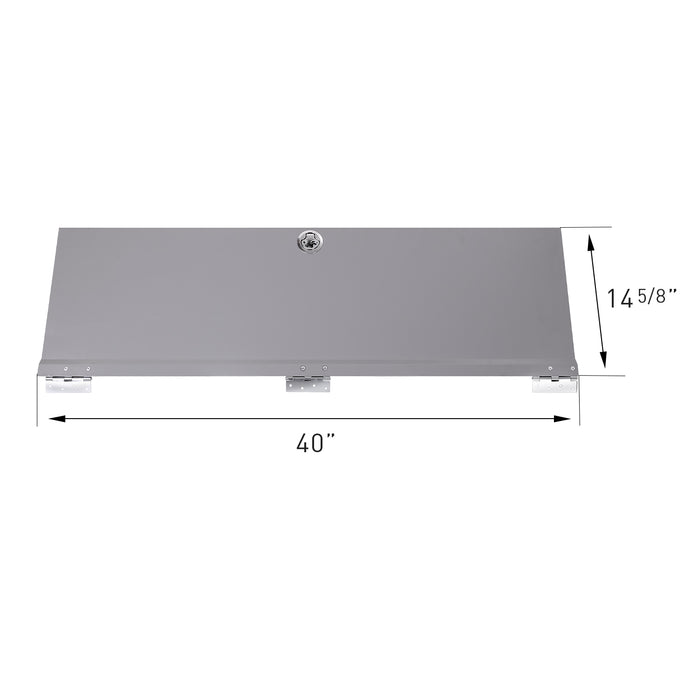 AA Products Door Kit For SH-4604(42" W * 46" H) Shelf Unit Shelf Accessories Grey (P-SH-4604DK) - AA Products Inc