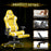 AA Products Gaming Chair High Back Ergonomic Computer Racing Chair Adjustable Gamer Chair with Footrest, Lumbar Support Swivel Chair – YellowWhite - AA Products Inc