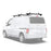 AA-Racks Aluminum Cargo Van Roof Rack with Load Stop Black/ White (Fits: Chevy City Express 2013-2017) (AX302-CH) - AA Products Inc