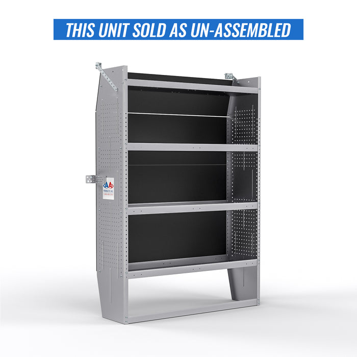 AA Products SH-6004 Steel Mid/ High Roof Van Shelving Storage System Fits Transit, NV, Promaster and Sprinter, Van Shelving Units, 42''W x 60''H x 13''D(SH-6004) - AA Products Inc