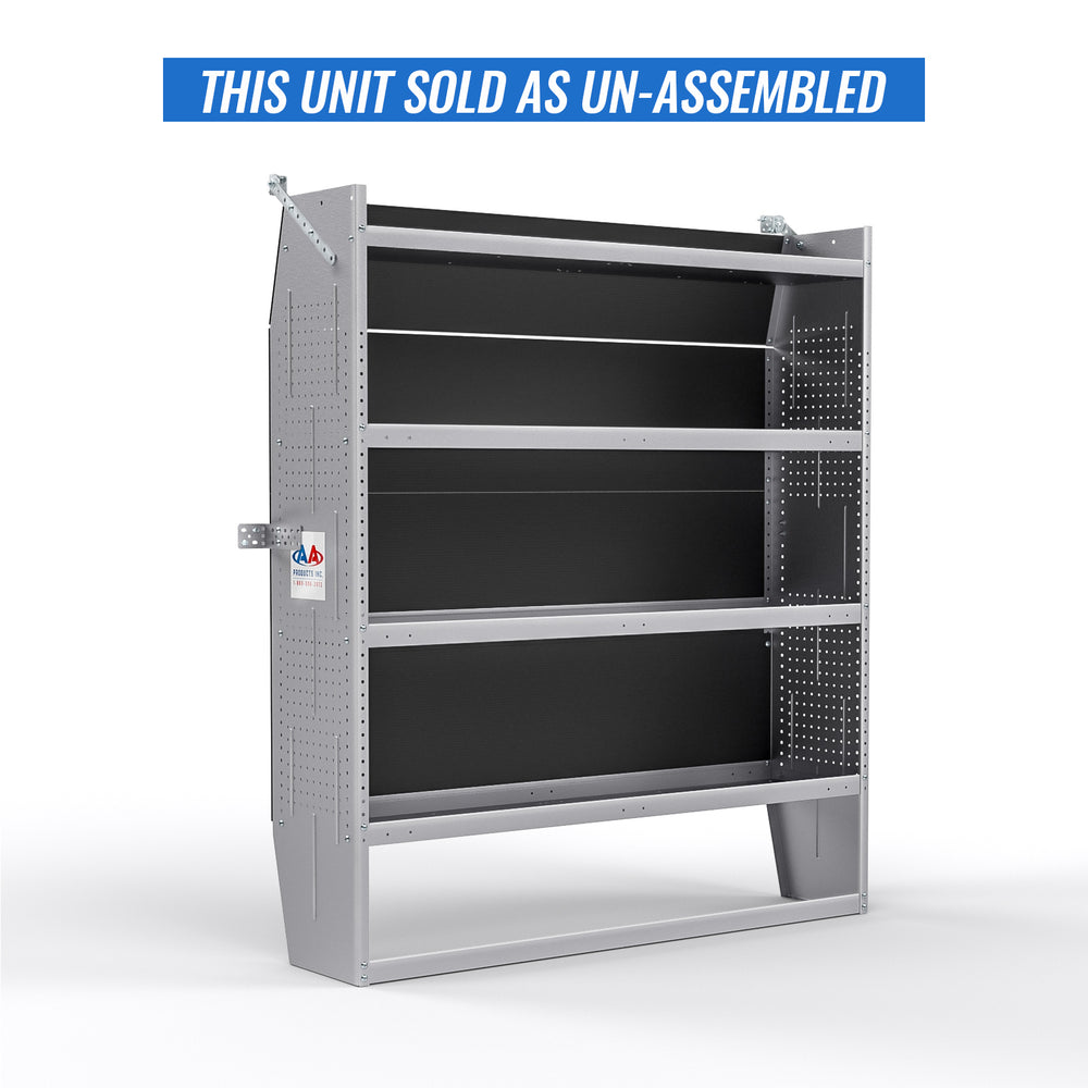 AA Products SH-6005 Steel Mid/ High Roof Van Shelving Storage System Fits Transit, NV, Promaster and Sprinter, Van Shelving Unit, 52''W x 60''H x 13''(SH-6005) - AA Products Inc