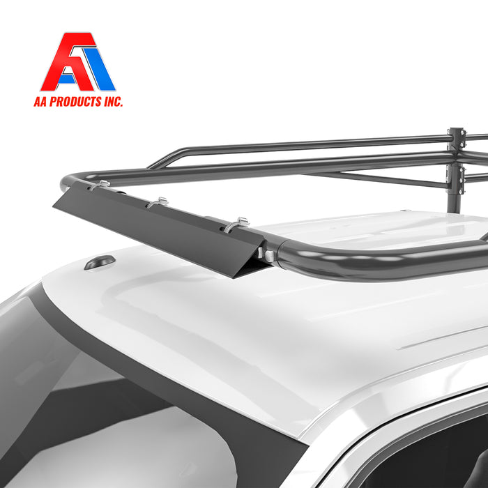 AA-Racks 35.4" Steel Front Wind Deflector Bar, Truck Rack Accessory for Model X39 Series, Black Only - AA Products Inc