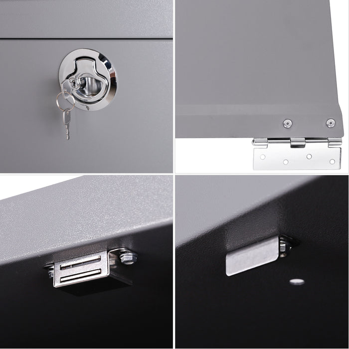 AA Products Door Kit For SH-4603(32" W * 46" H) Shelf Unit Shelf Accessories Grey (P-SH-4603DK) - AA Products Inc