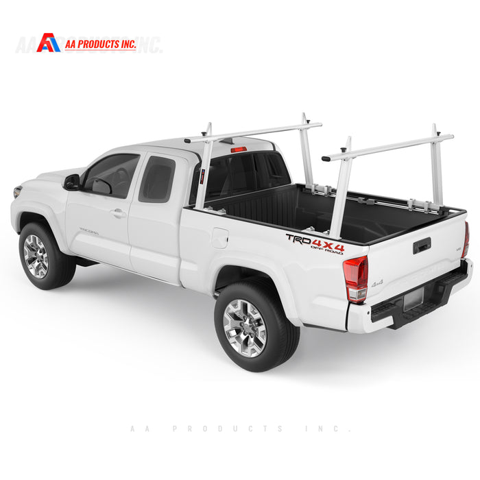 AA-Racks Truck Accessories No drill Aluminum Ladder Rack Adjustable Pickup Truck Racks (Fits: Toyota Tacoma 2005-On) - (APX25-TA) - AA Products Inc