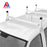 Aluminum 51" Ladder Rack Wind Deflector, Van Rack Accessory Model AX27 Series White (P-AX27-WD-L51-WHT) - AA Products Inc