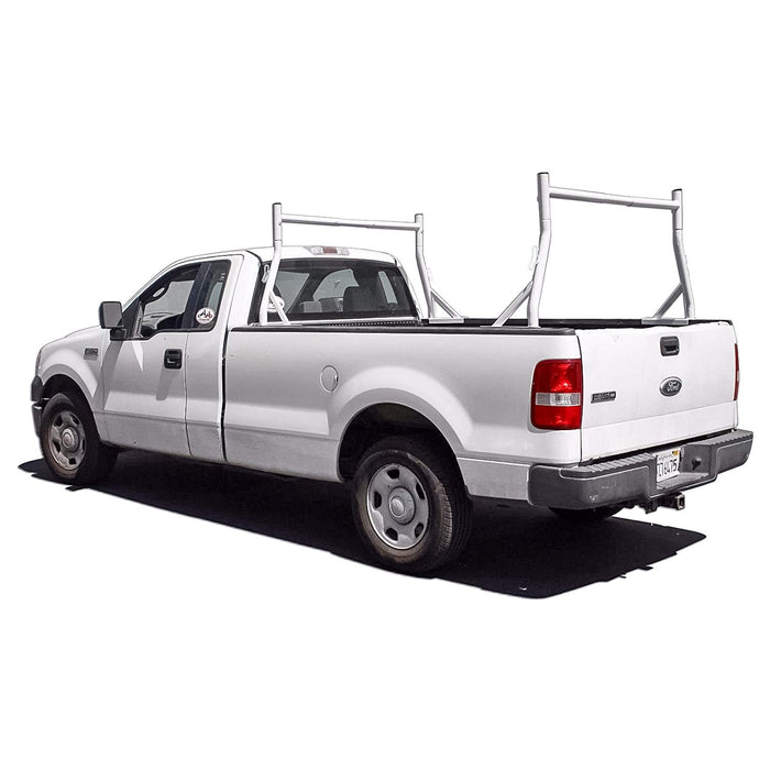 AA-Racks Universal 800 Lb 2 Bar Pick-up Truck Ladder Rack Utility Lumber Kayak Black/White (X35) - AA Products Inc