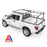 AA-Racks  Heavy Duty Pickup Truck Ladder Rack 1000Lbs with 55'' Long Cab Ext  Lumber Contractor - Black/ White (X39-LC) - AA Products Inc