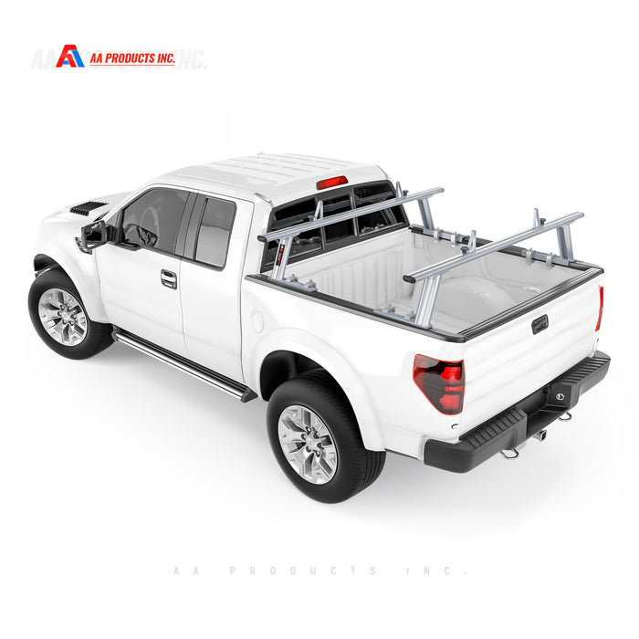 AA-Racks Low-profile Utility Aluminum Pick-Up Truck Ladder Rack with Load Stop (APX2502) - AA Products Inc