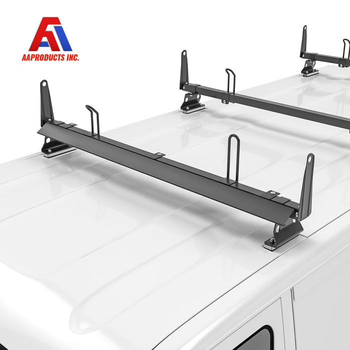 Steel 47" Ladder Rack Wind Deflector,Van Rack Accessory for Model X202 Series Black (P-X202-WD-L47-BLK） - AA Products Inc